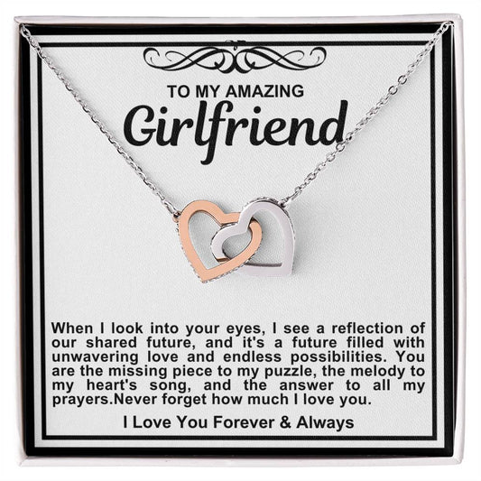 Girlfriend Double Hearts Necklace