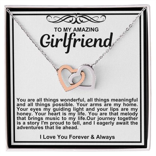 Girlfriend Double Hearts Necklace