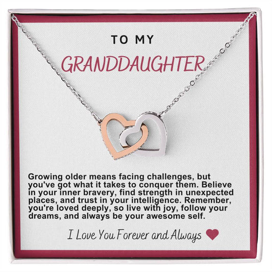 Granddaughter Hearts Necklace