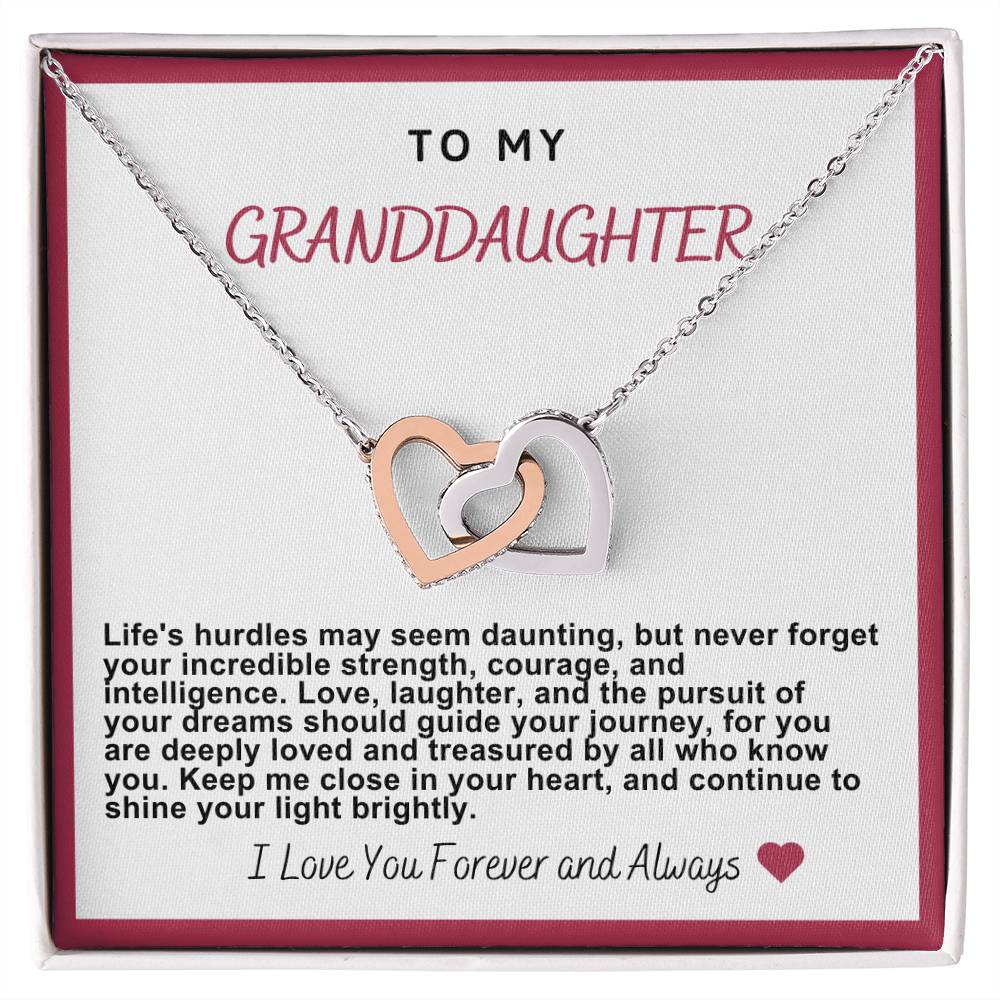 Granddaughter Hearts Necklace