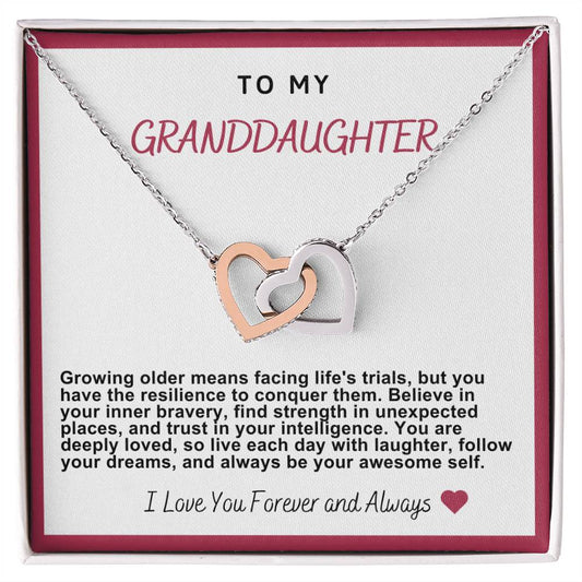 Granddaughter Hearts Necklace