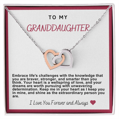 Granddaughter Hearts Necklace