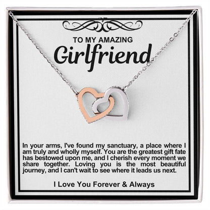 Girlfriend Double Hearts Necklace