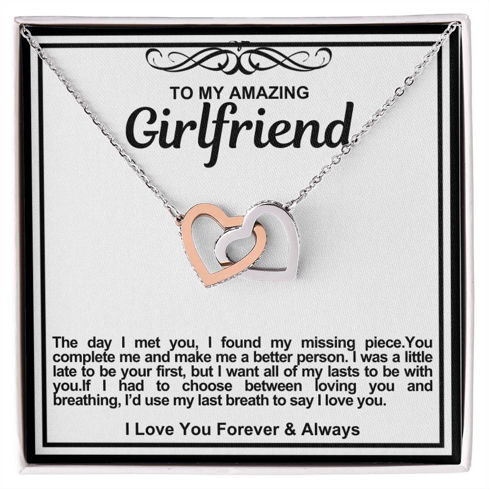 Girlfriend Double Hearts Necklace