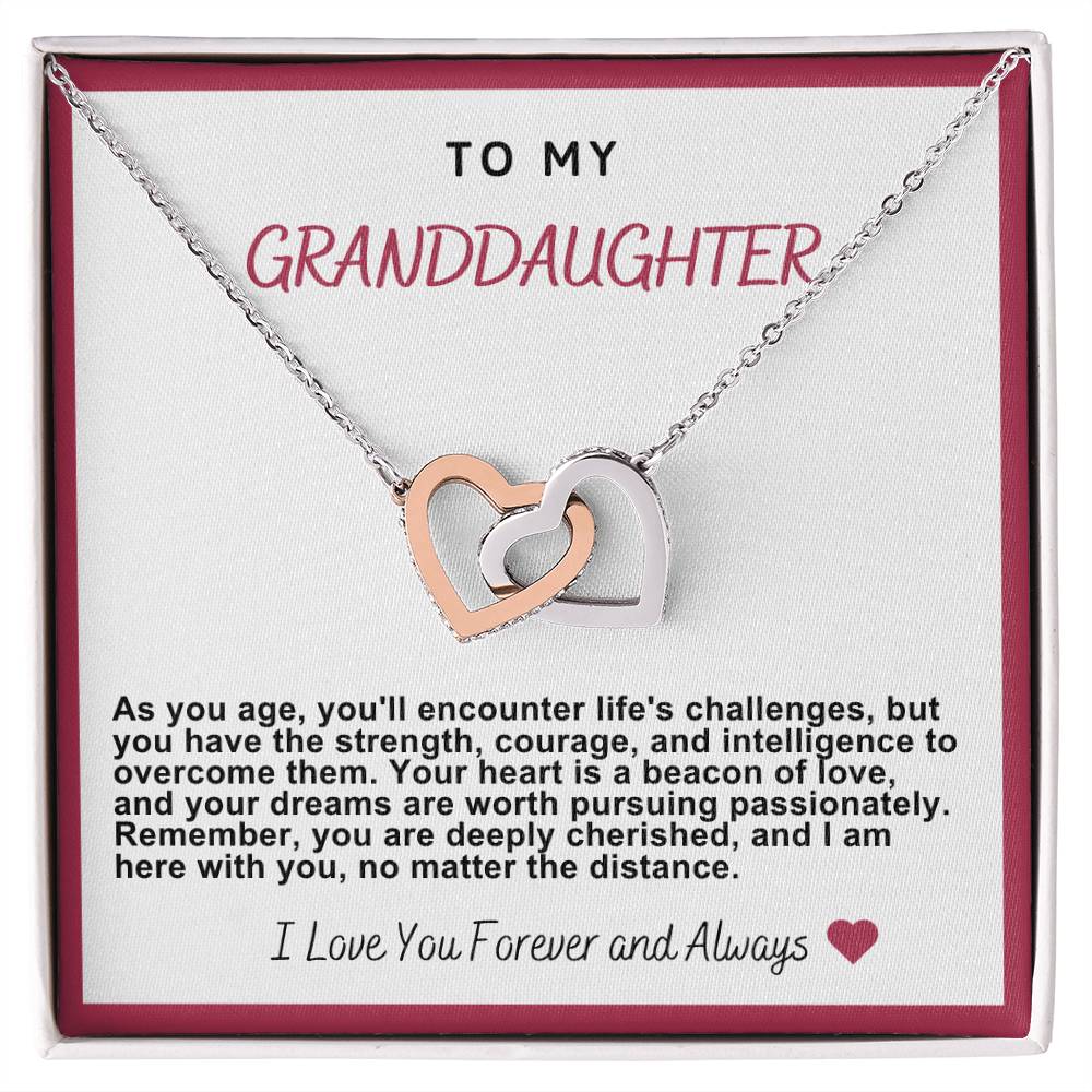 Granddaughter Hearts Necklace