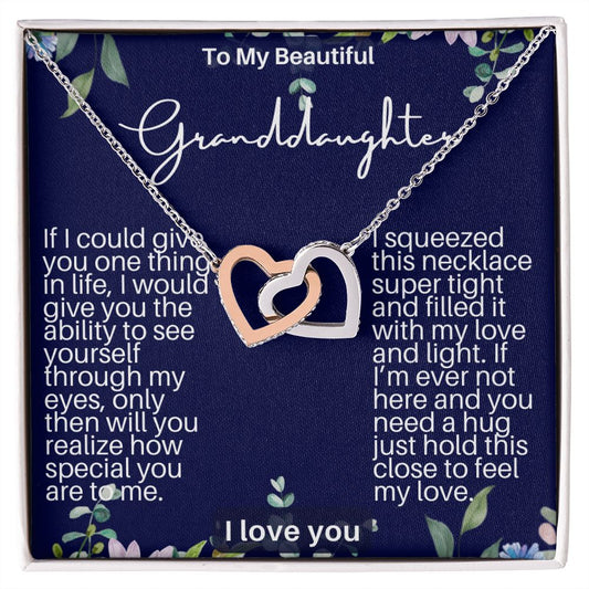 Granddaughter Hearts Necklace