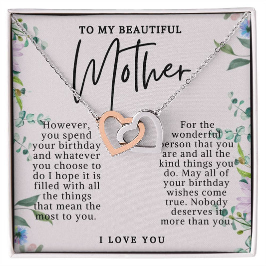 Mother Hearts Birthday Necklace