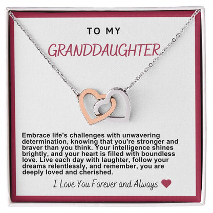 Granddaughter Hearts Necklace