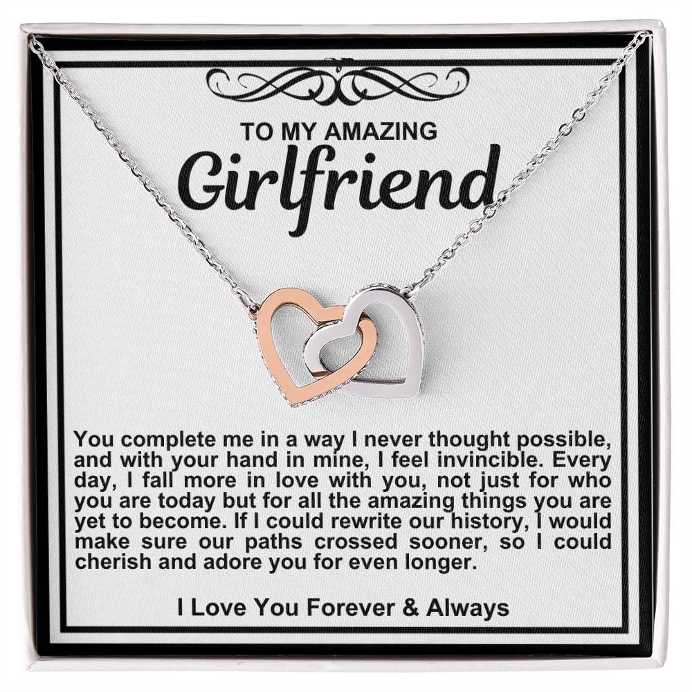 Girlfriend Double Hearts Necklace