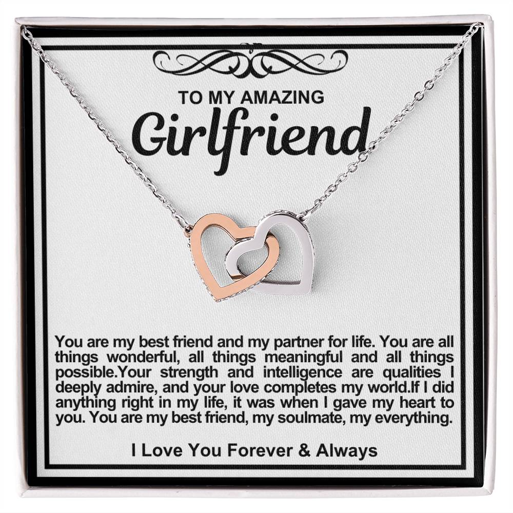 Girlfriend Double Hearts Necklace