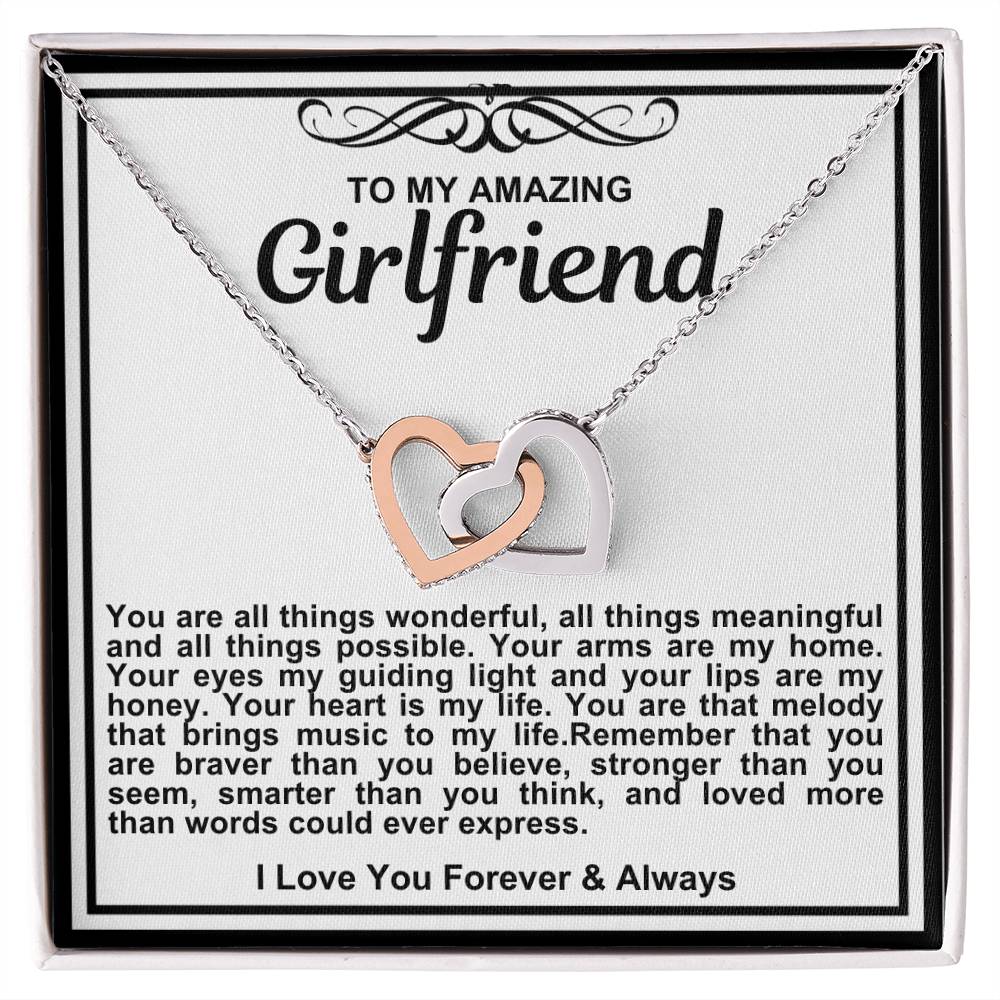 Girlfriend Double Hearts Necklace