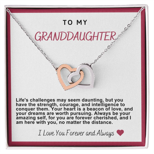 Granddaughter Hearts Necklace