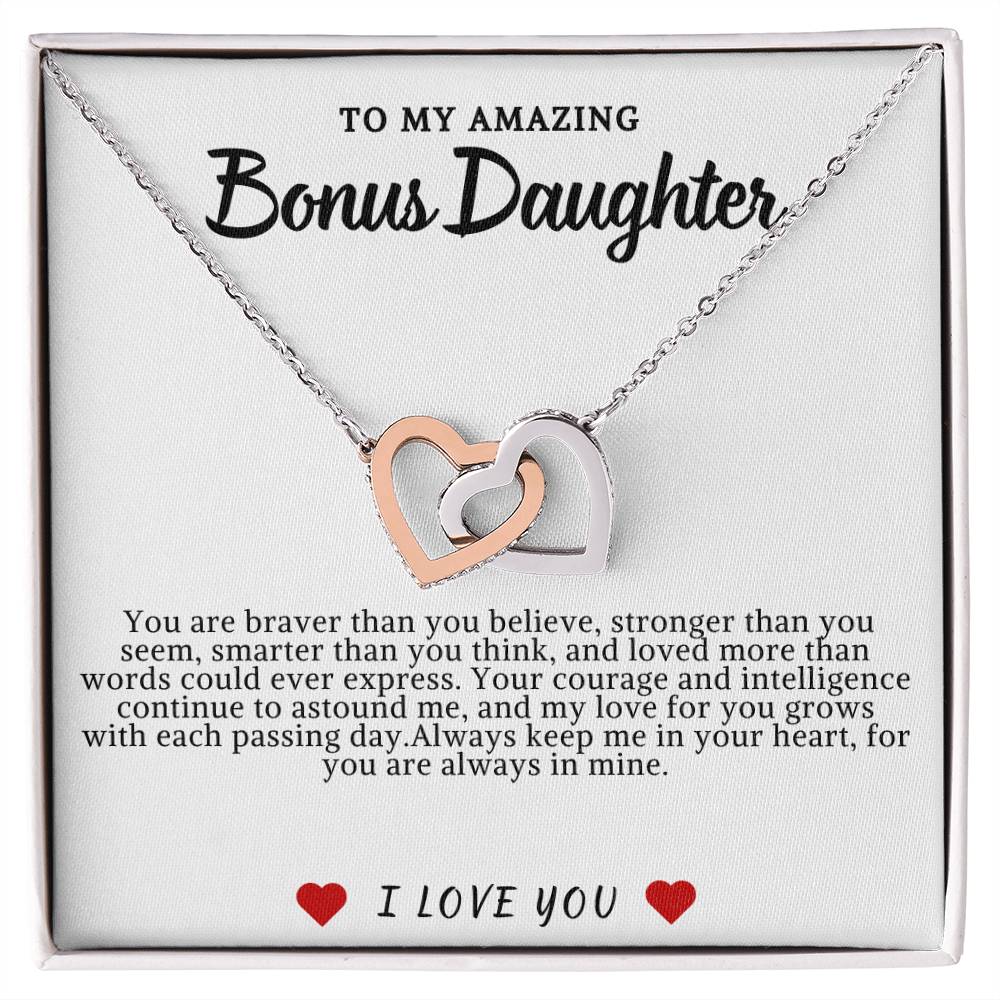 Bonus Daughter Hearts Necklace