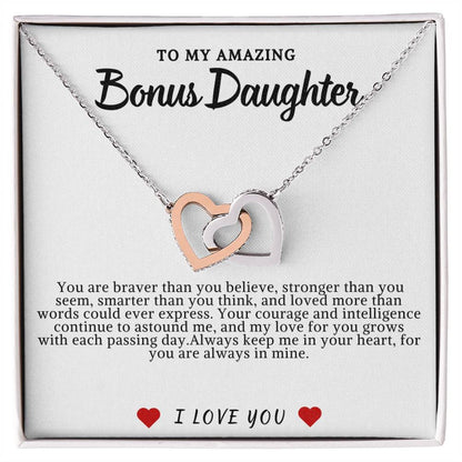 Bonus Daughter Hearts Necklace