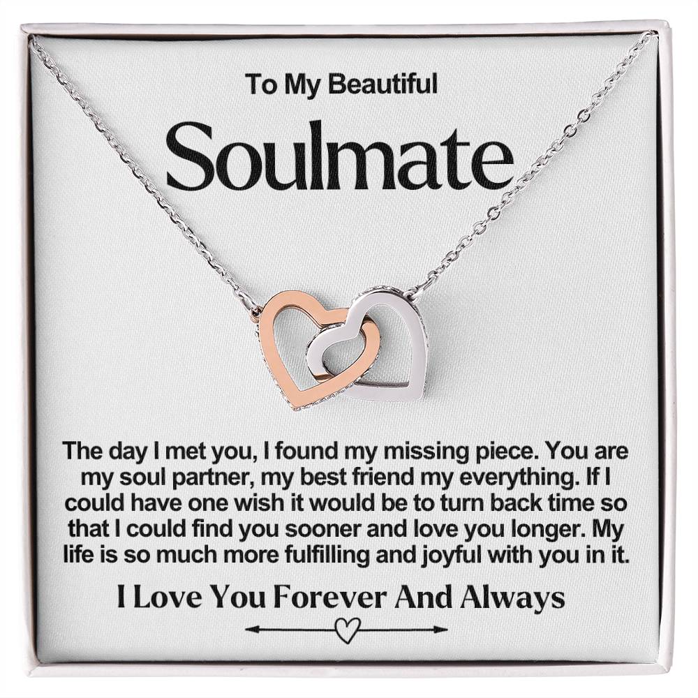 Soulmate Interlocking Hearts Necklace