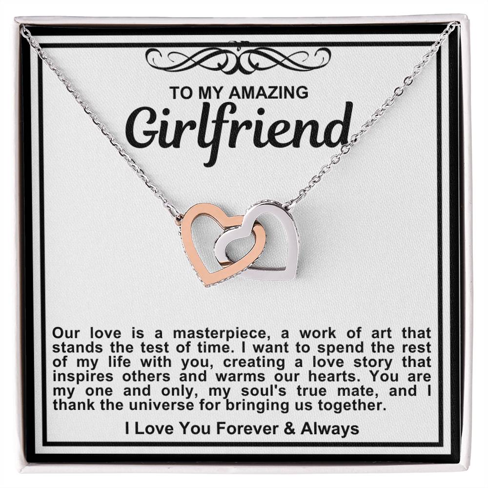 Girlfriend Double Hearts Necklace