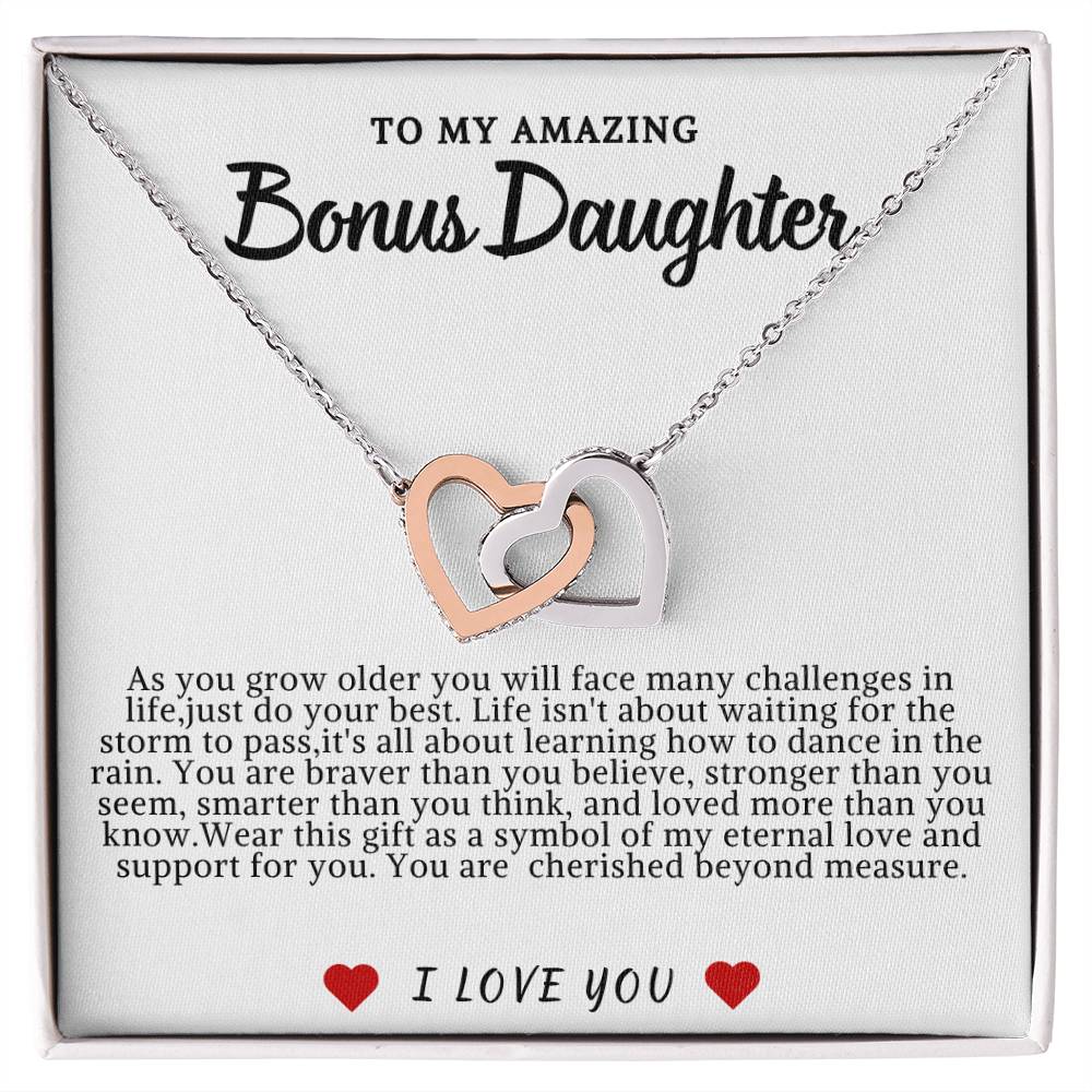 Bonus Daughter Hearts Necklace