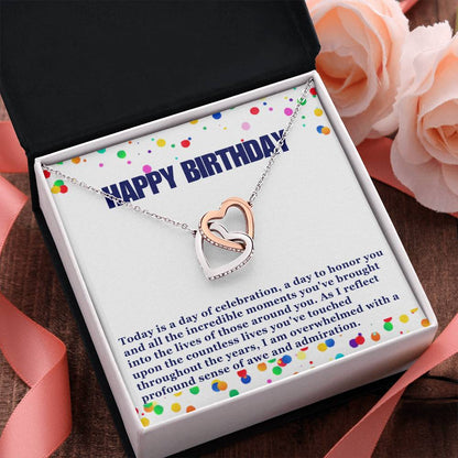 Happy Birthday Hearts Necklace