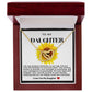 Daughter Double Heart Necklace- Sunflower