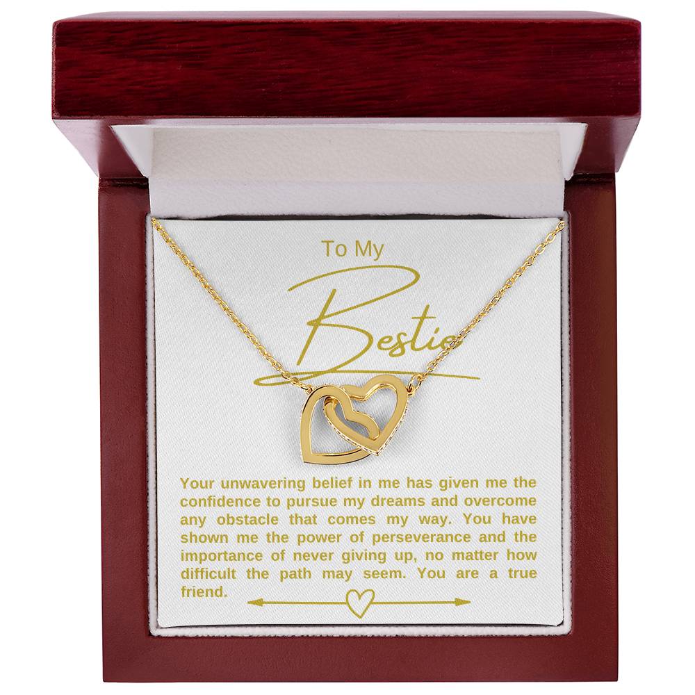 To My Bestie Hearts Necklace