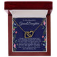 To My Beautiful Granddaughter Hearts Necklace