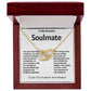 To My Beautiful Soulmate Interlocking Hearts Necklace
