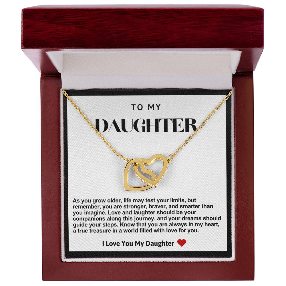 Daughter Interlocking Hearts Necklace