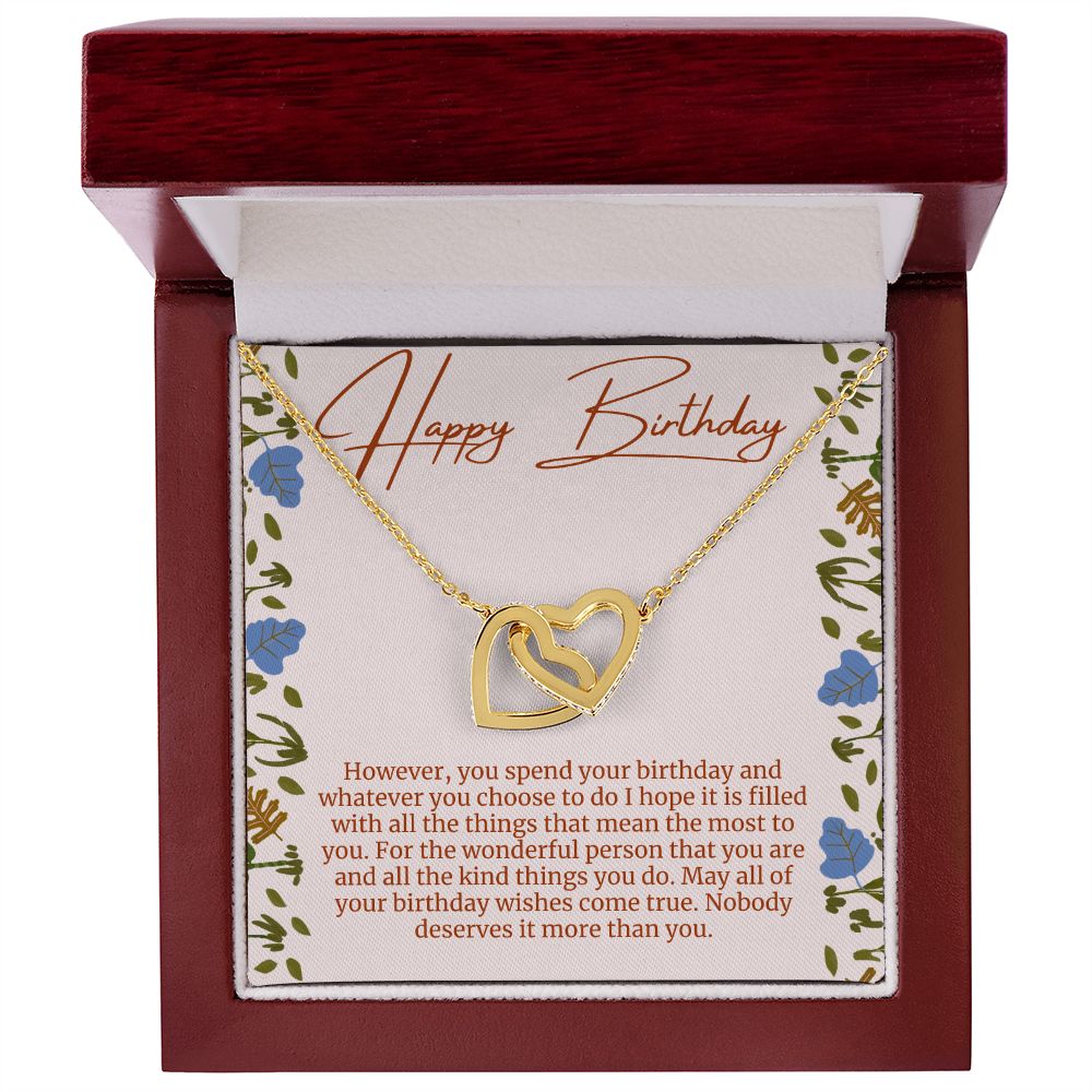 Happy Birthday Hearts Necklace