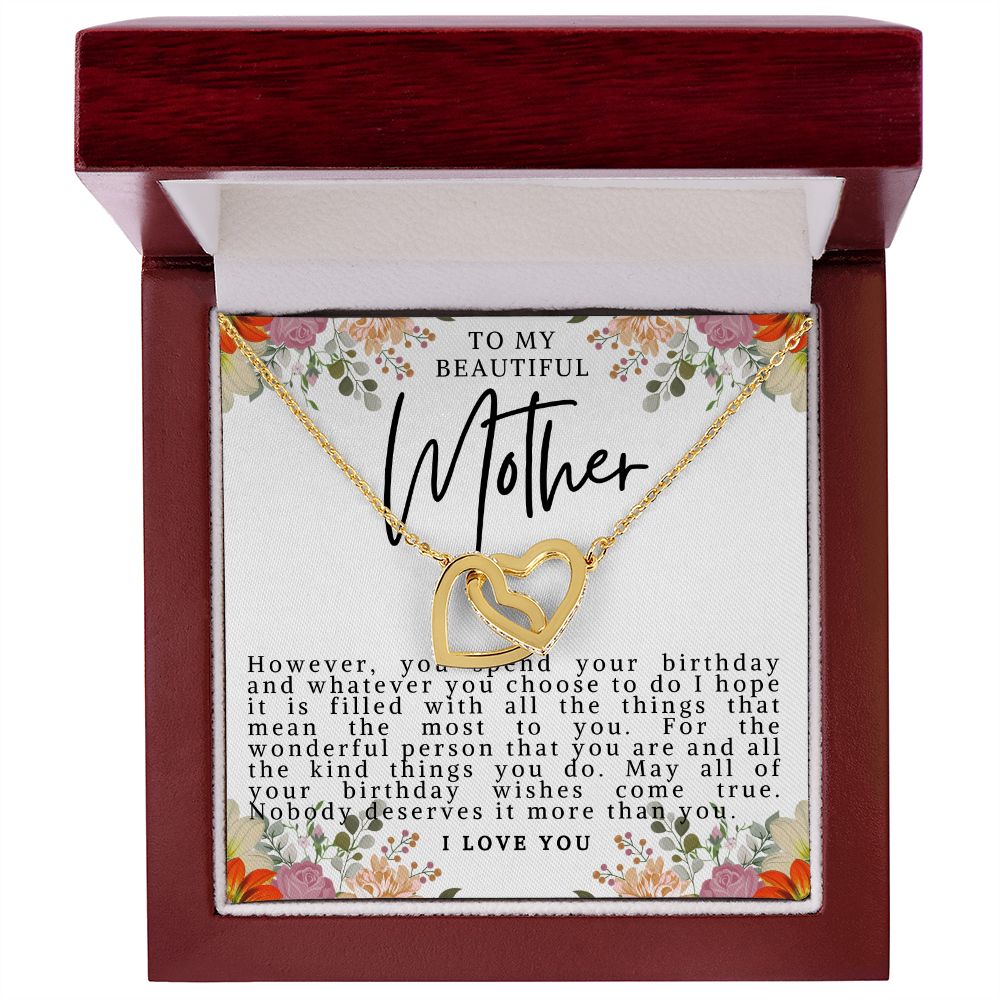 Mother Birthday Hearts Necklace