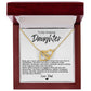 To My Amazing Daughter Hearts Necklace