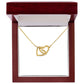To My Daughter Hearts Necklace
