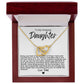To My Amazing Daughter Hearts Necklace