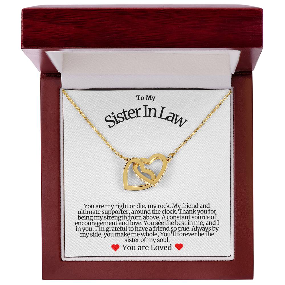 Sister In Law Hearts Necklace