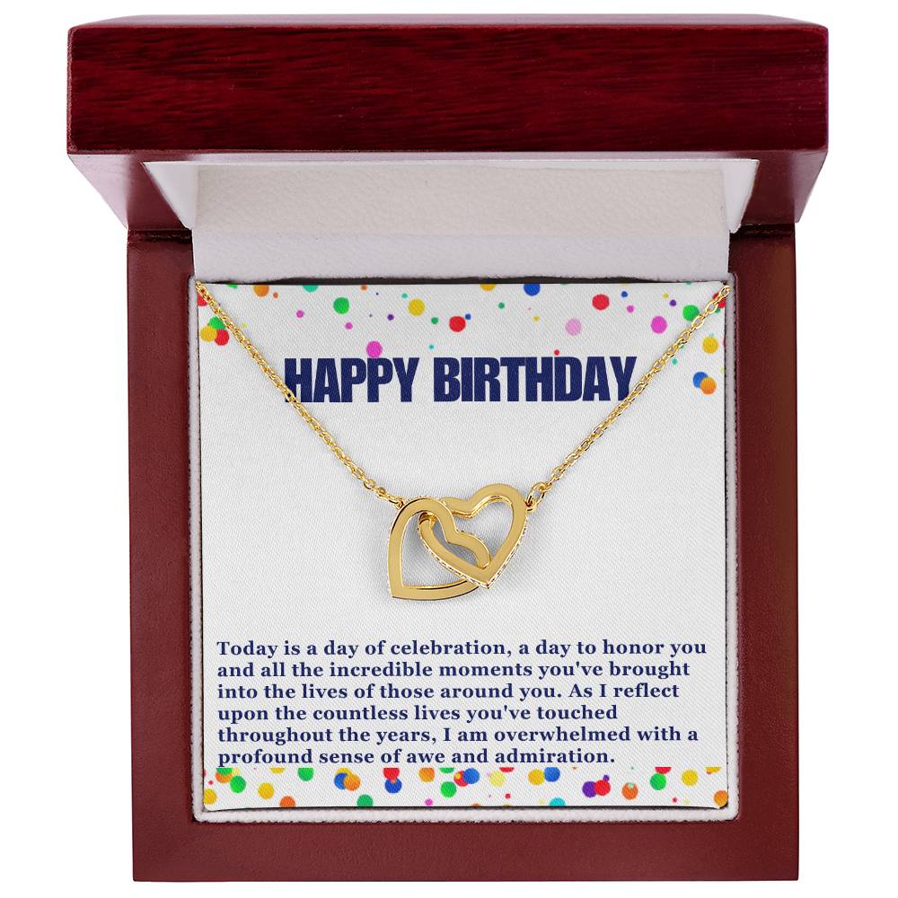 Happy Birthday Hearts Necklace