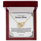 To My Amazing Bonus Mom Double Hearts Necklace