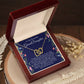 To My Beautiful Granddaughter Hearts Necklace