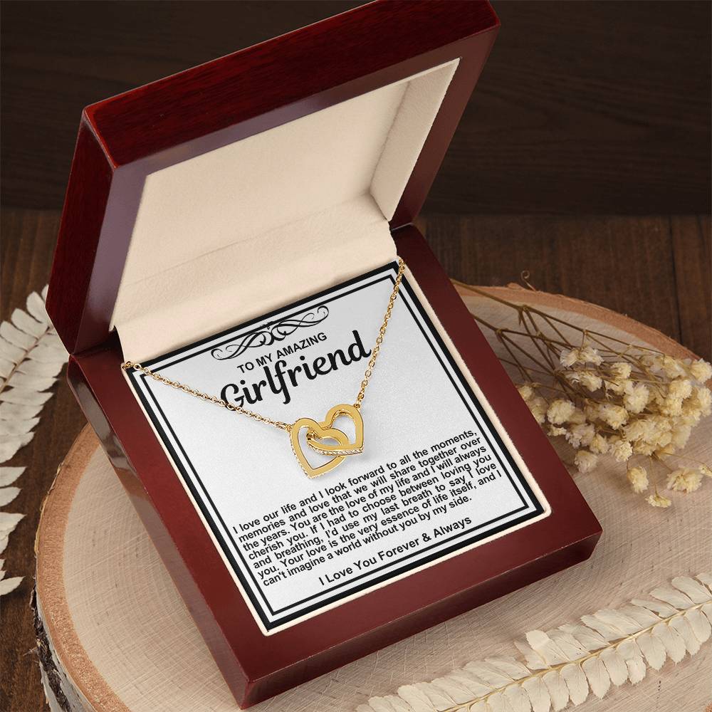 Girlfriend Double Hearts Necklace