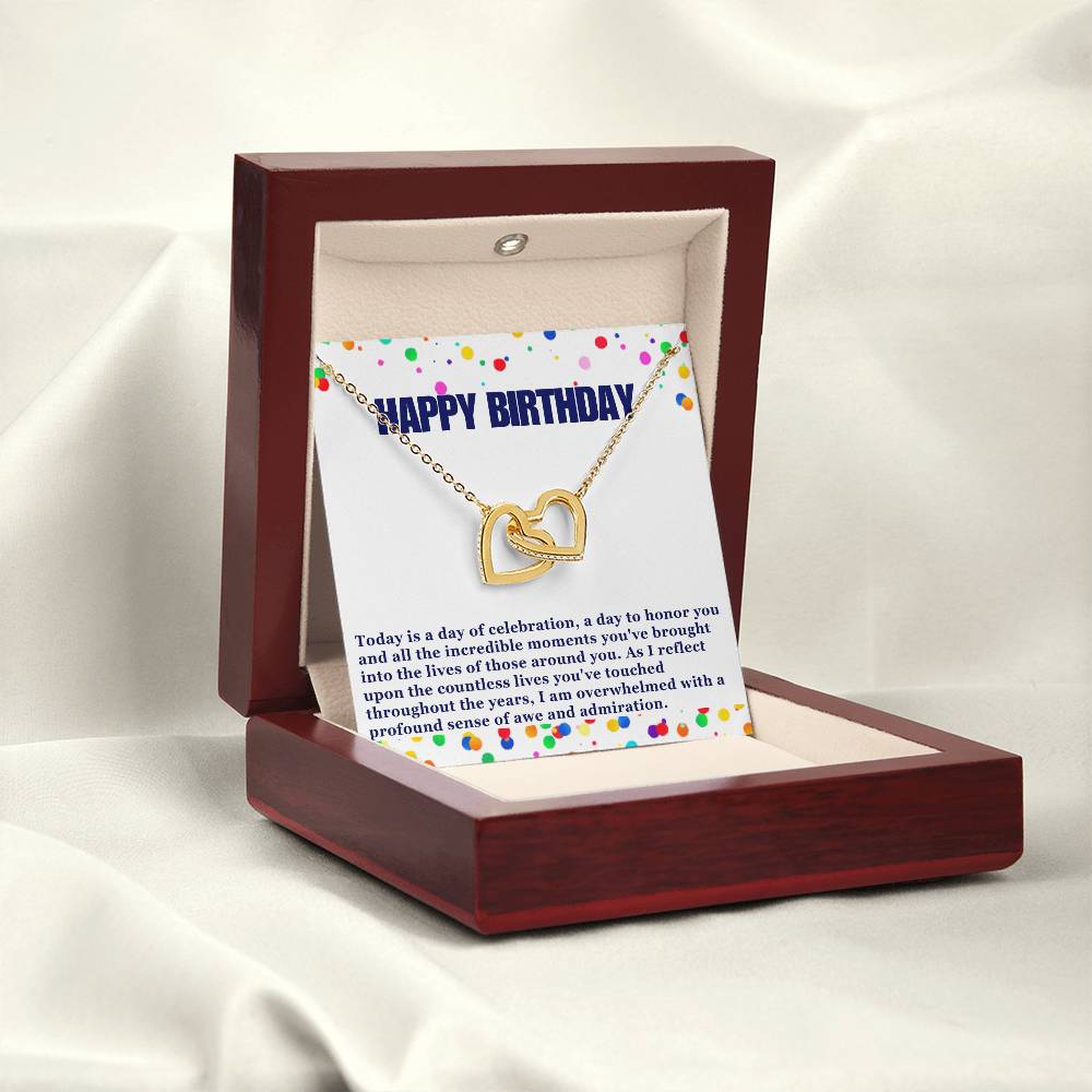 Happy Birthday Hearts Necklace