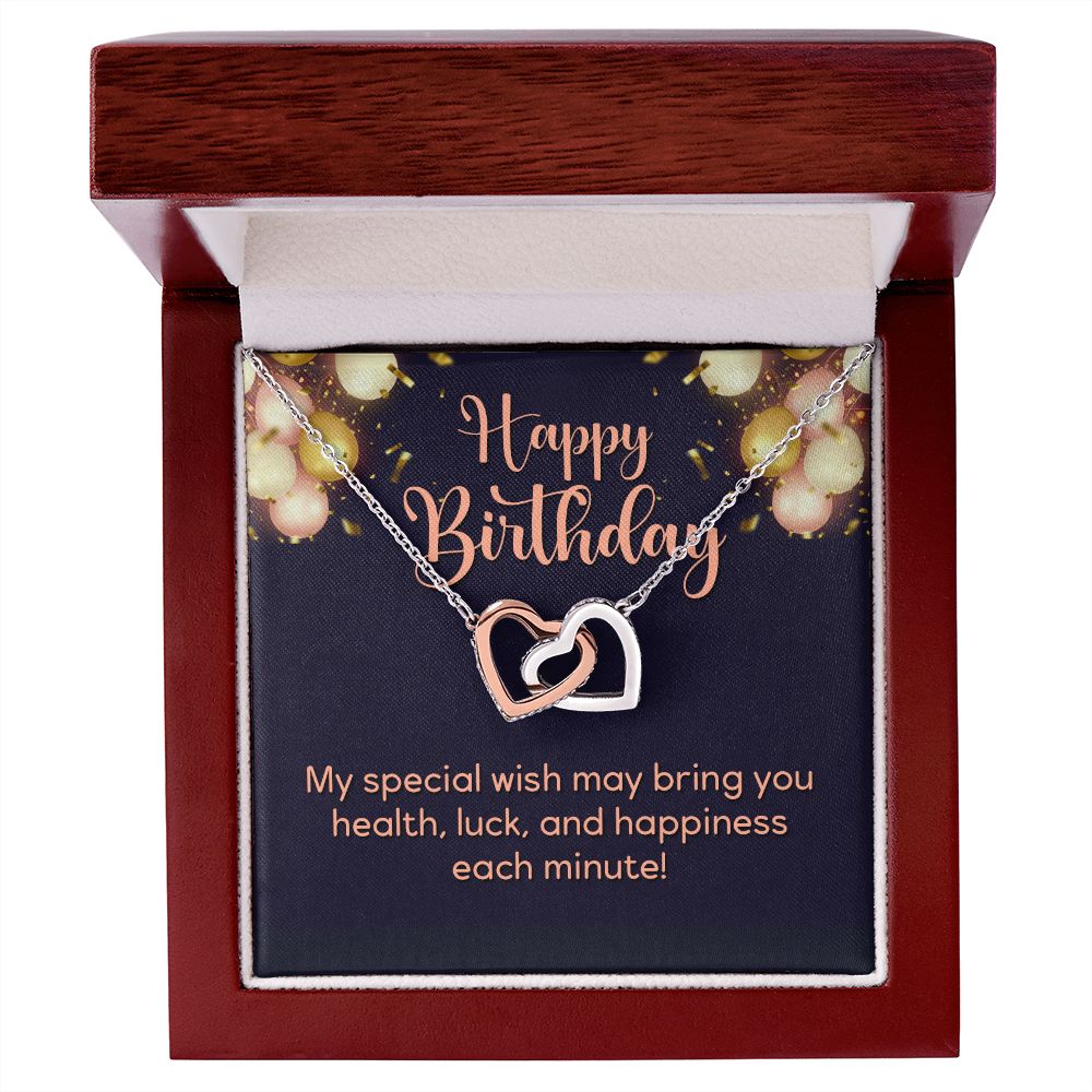 Happy Birthday Hearts Necklace