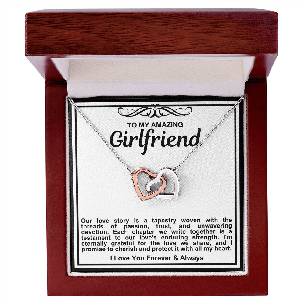 Girlfriend Double Hearts Necklace