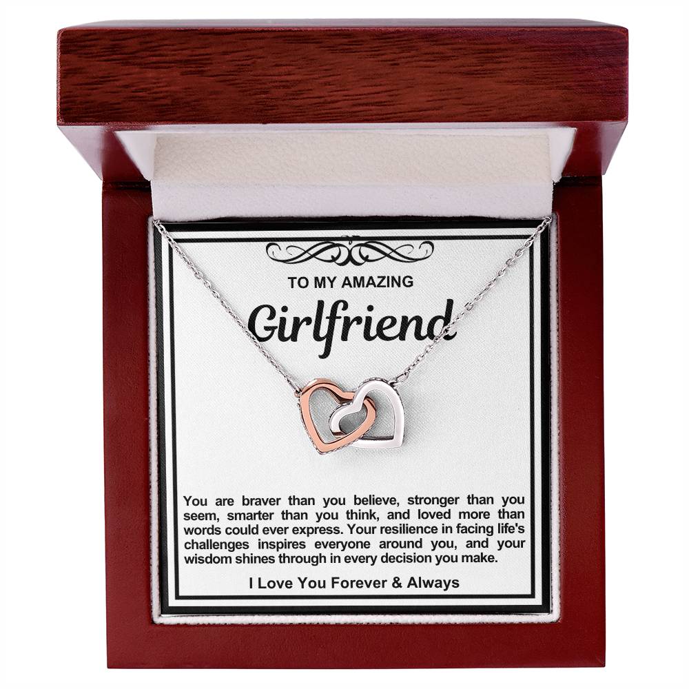 Girlfriend Double Hearts Necklace