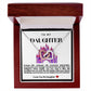 Daughter Double Heart Necklace- Purple Castle
