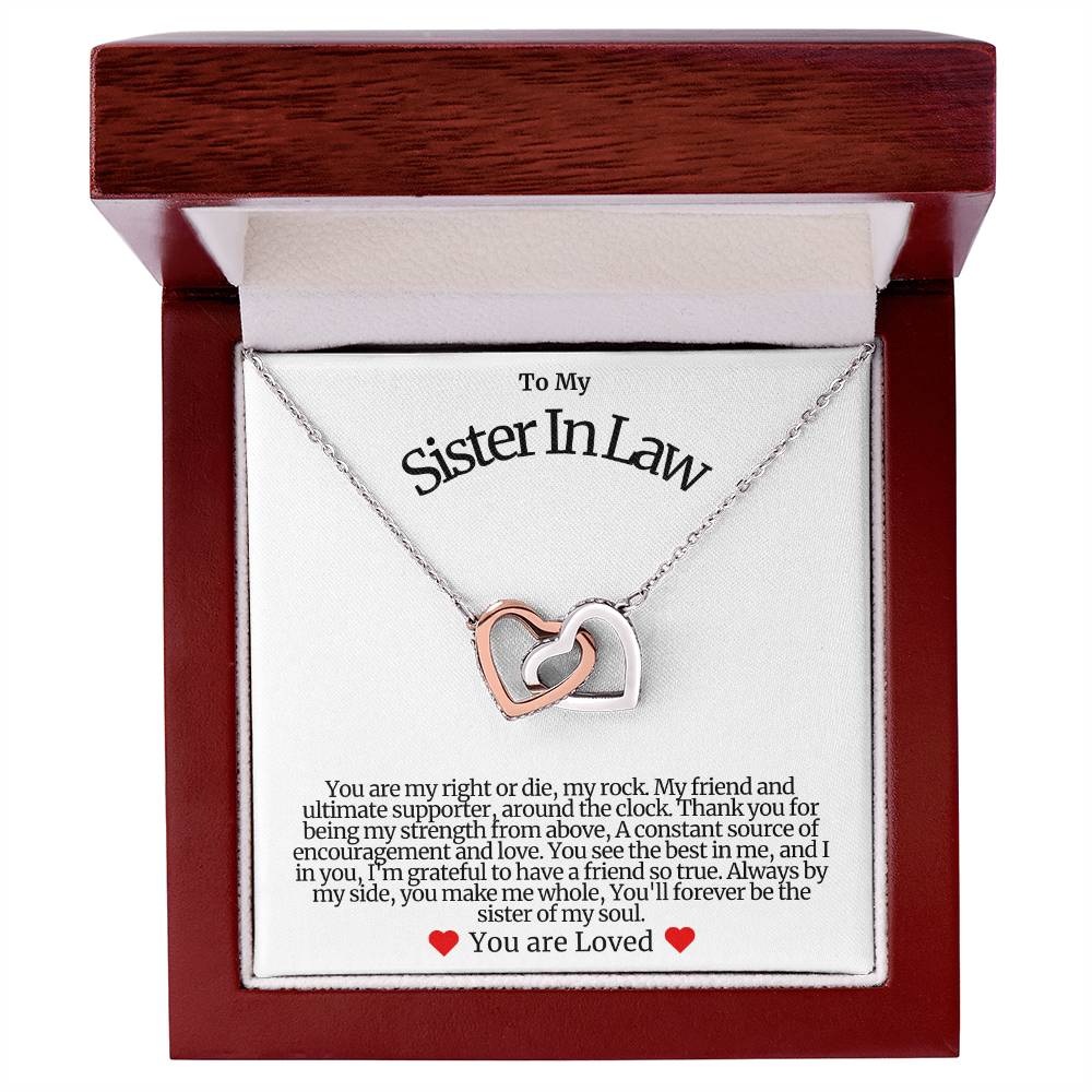 Sister In Law Hearts Necklace