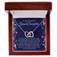 To My Beautiful Granddaughter Hearts Necklace