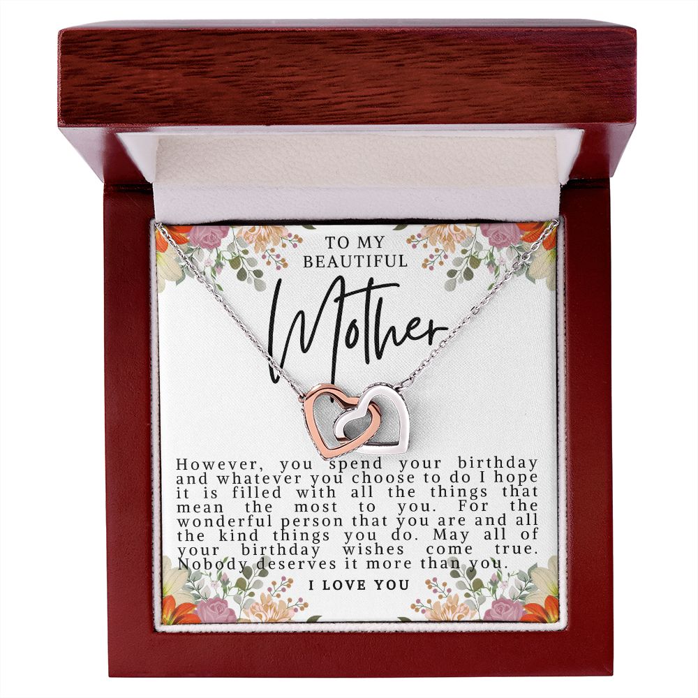 Mother Birthday Hearts Necklace