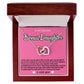 Bonus Daughter Pink Design Hearts Necklace