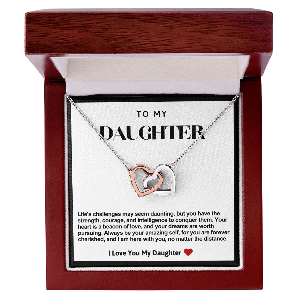 Daughter Interlocking Hearts Necklace