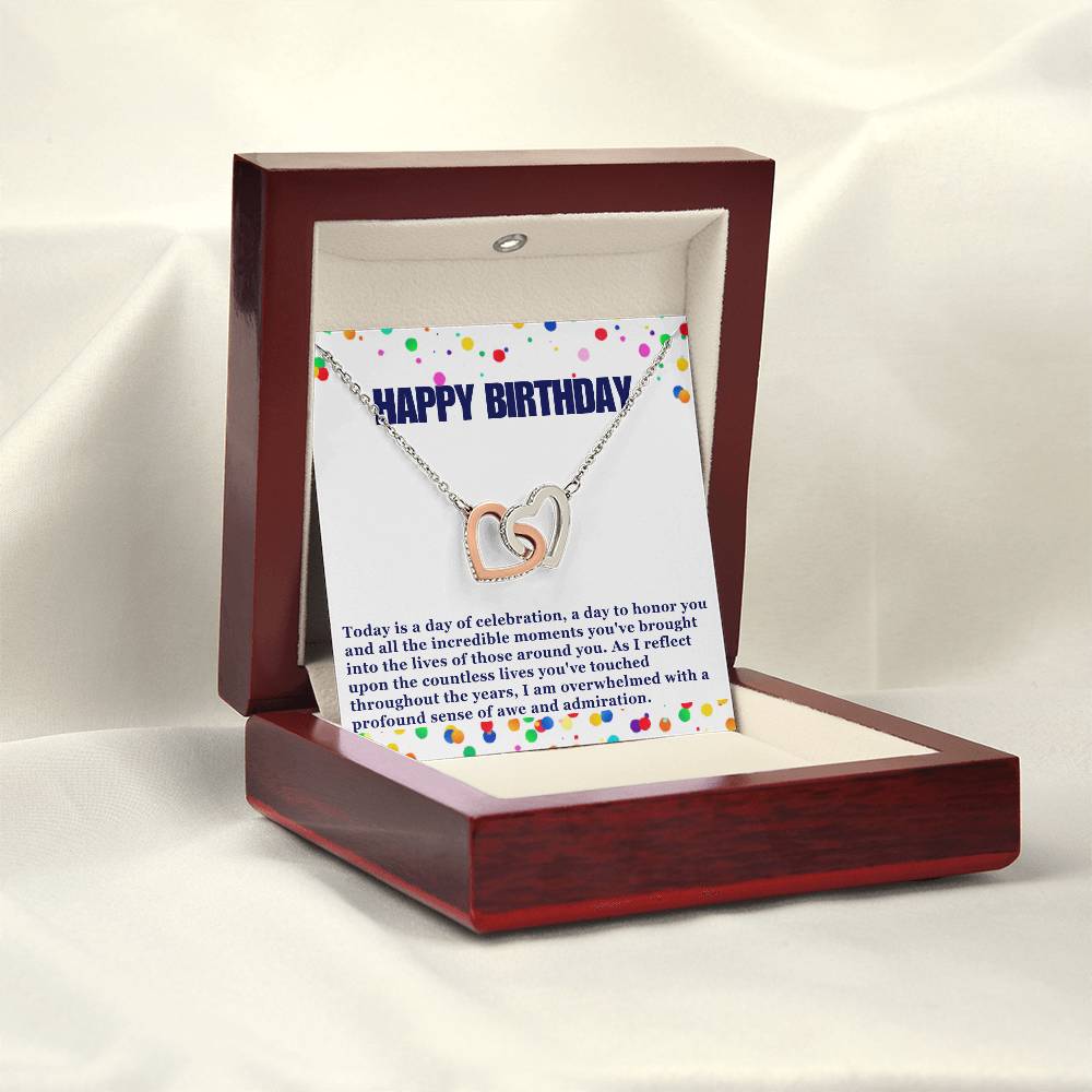 Happy Birthday Hearts Necklace