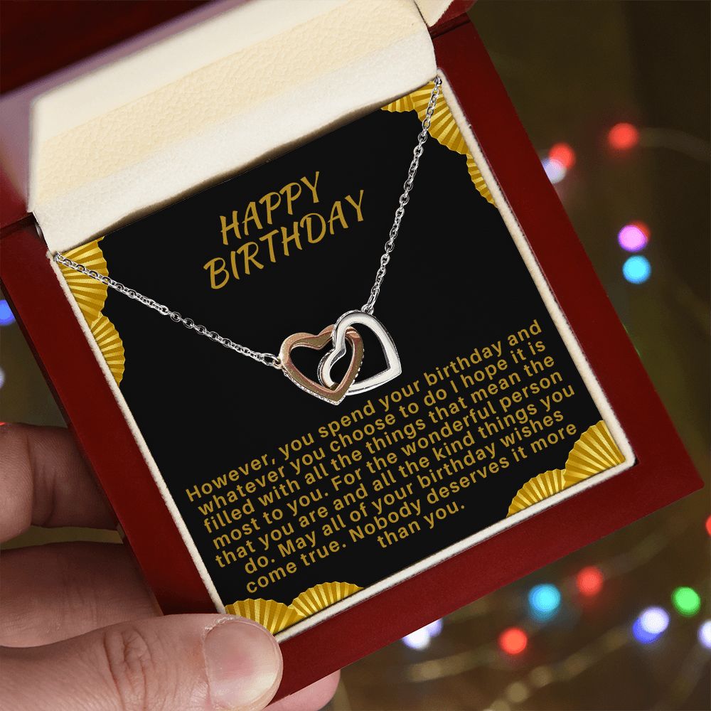 Birthday Hearts Necklace