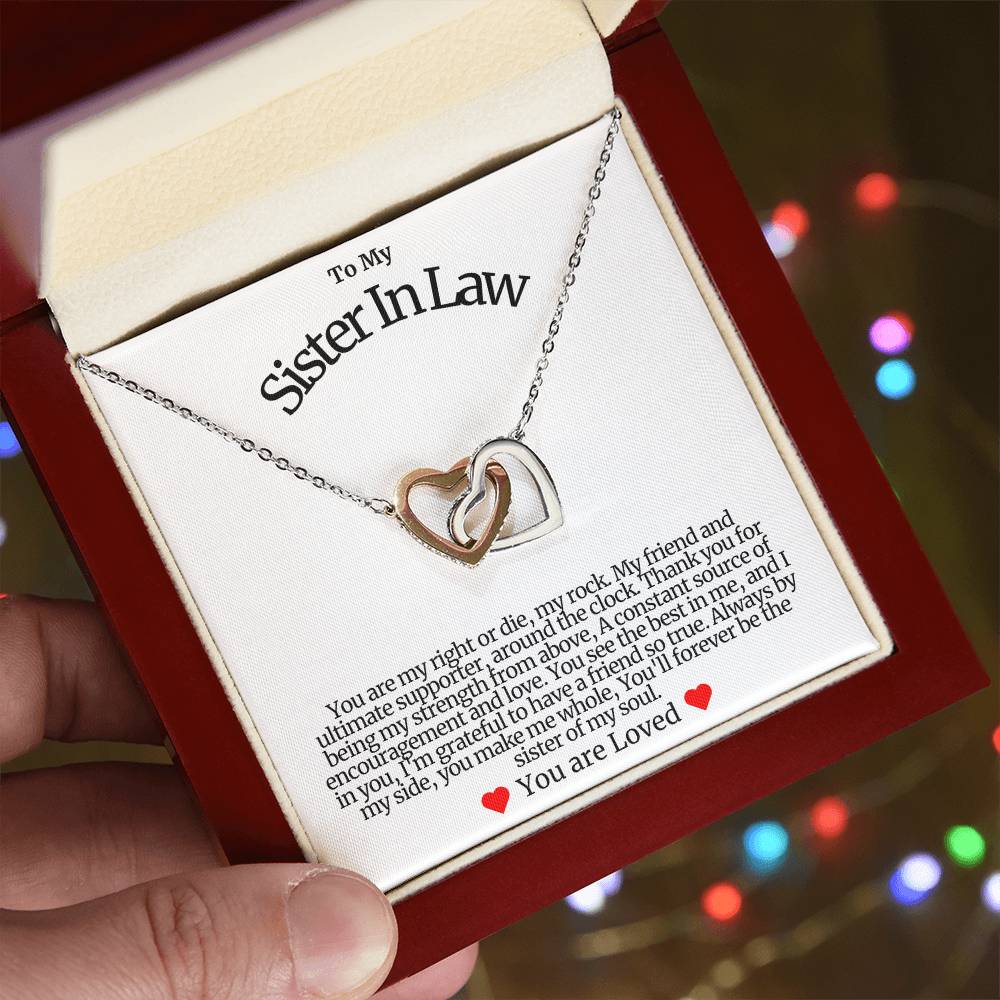 Sister In Law Hearts Necklace